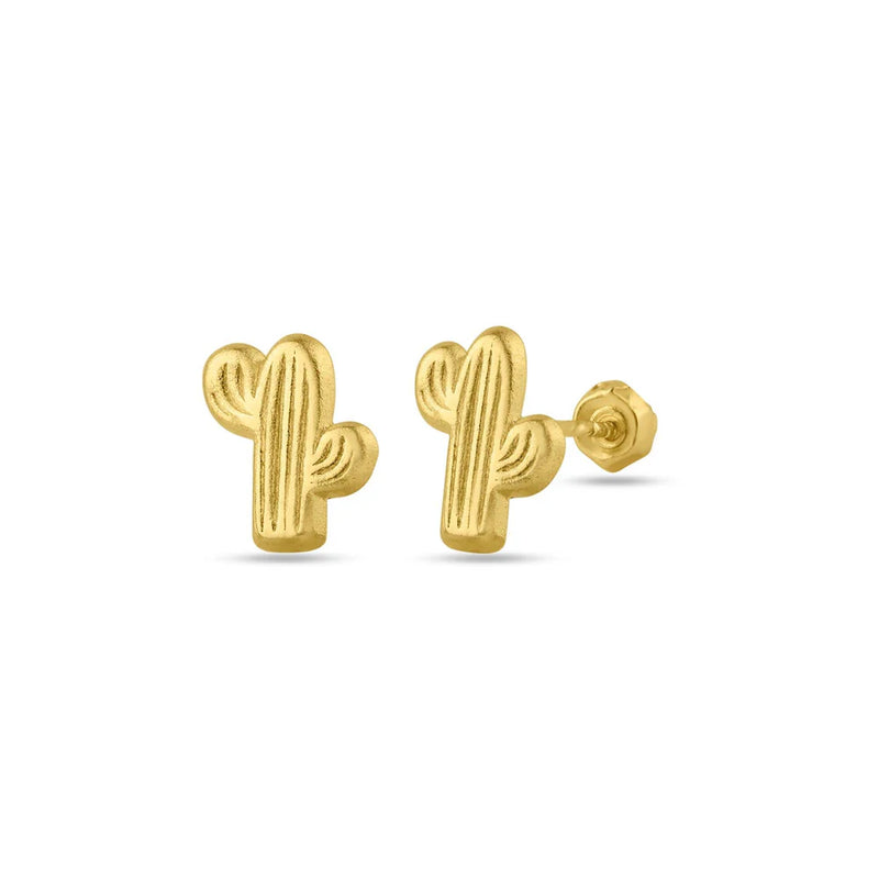 Desert Mojito Cactus Stud Earrings