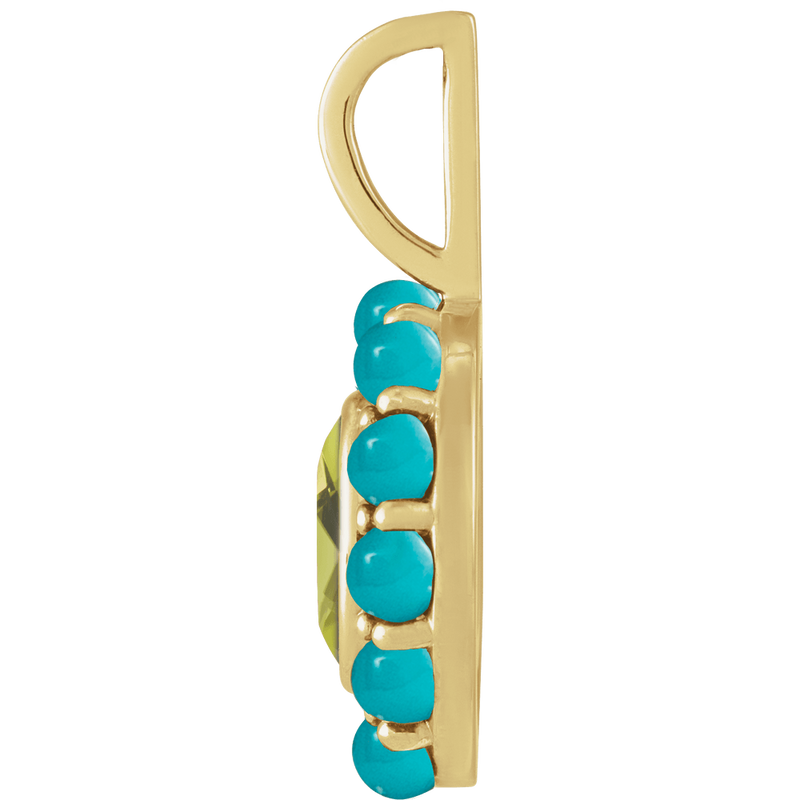 Sonora Peridot & Turquoise Necklace