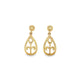 Bangkok Rose Stud Drop Earrings