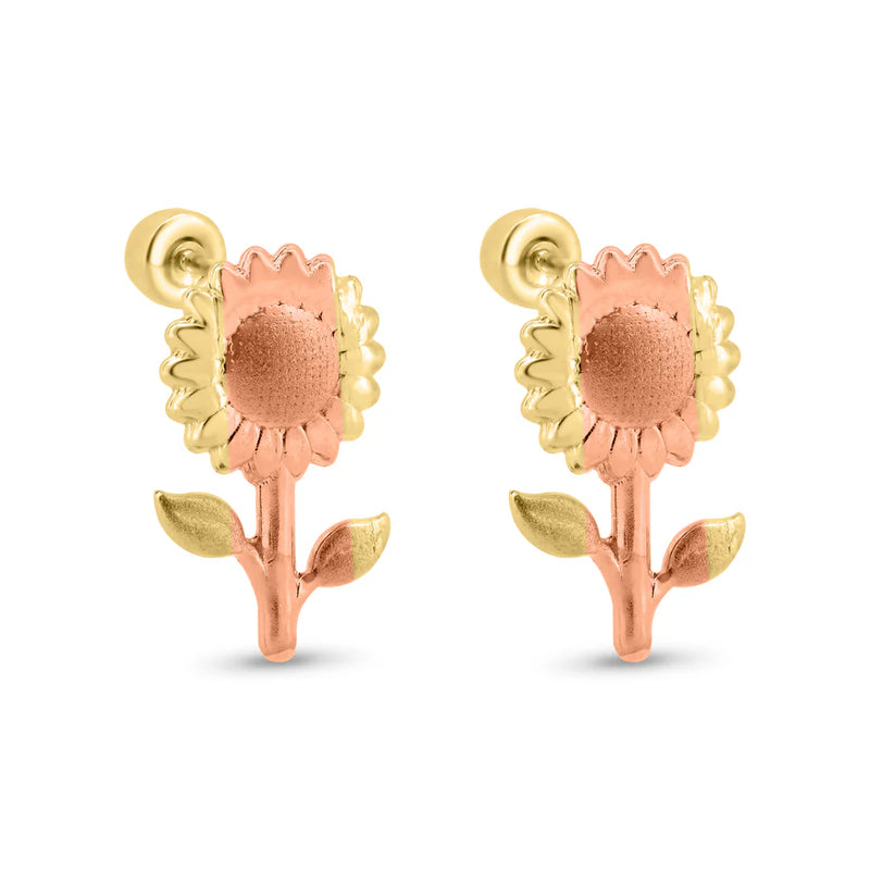 Girasol Flower Stud Earrings