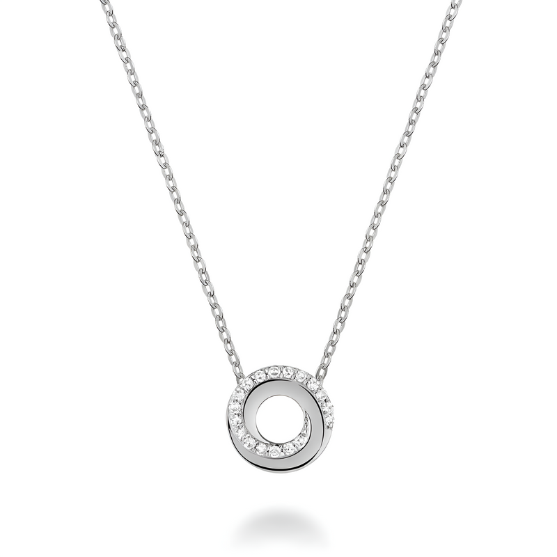 Celeste Swirl Diamond Necklace