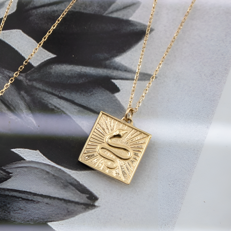 Serpent’s Realm Medallion Necklace