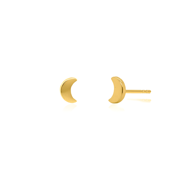 Moon Kiseu Stud Earrings