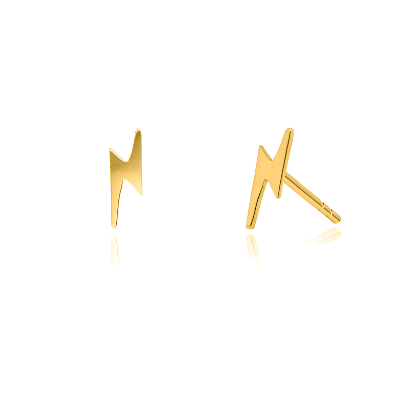 Namsan Lightning Bolt Stud Earrings