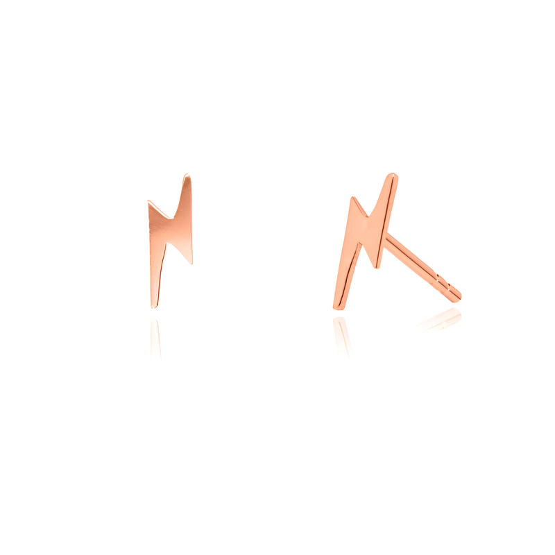 Namsan Lightning Bolt Stud Earrings