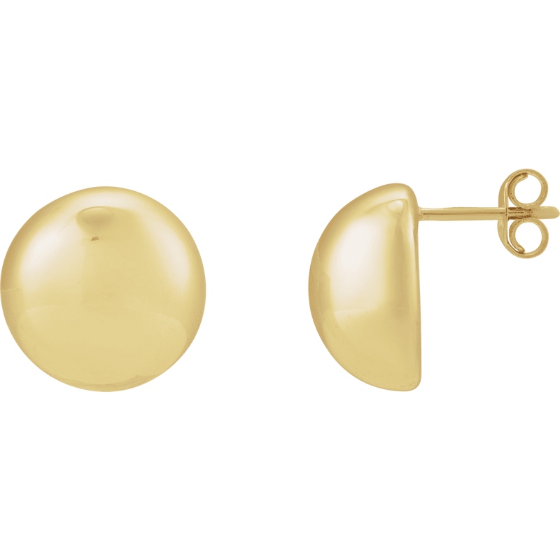 Nina Domed Round Earrings