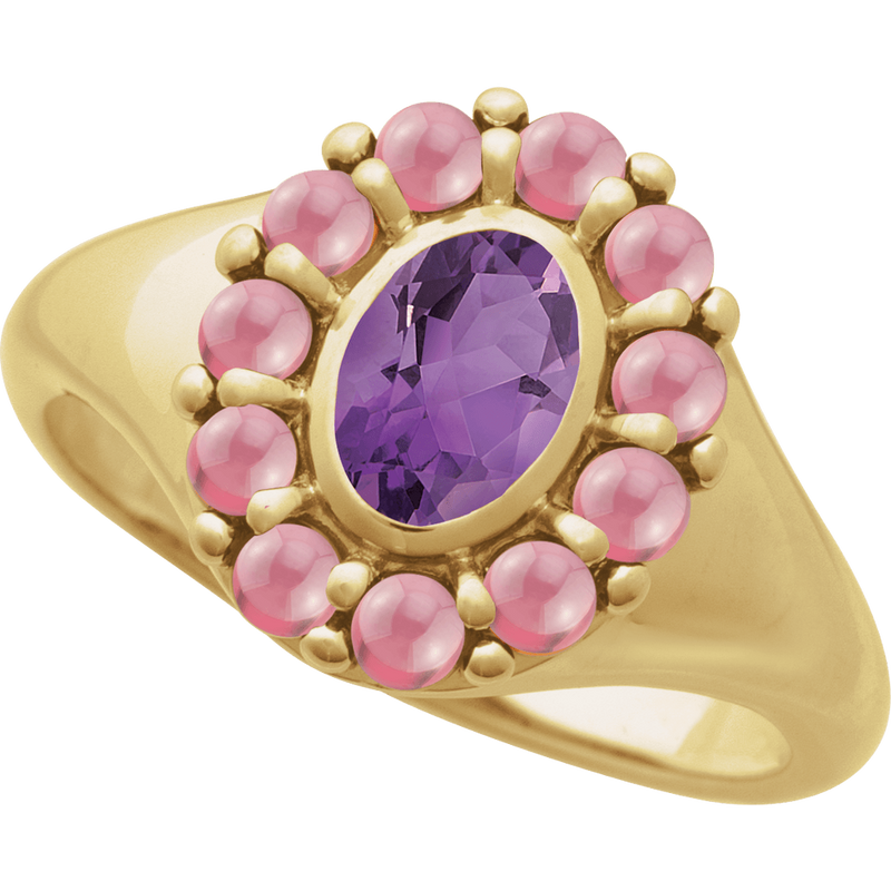 Sonora Amethyst & Rhodolite Garnet Ring