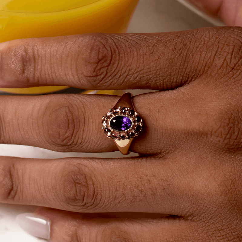 Sonora Amethyst & Rhodolite Garnet Ring
