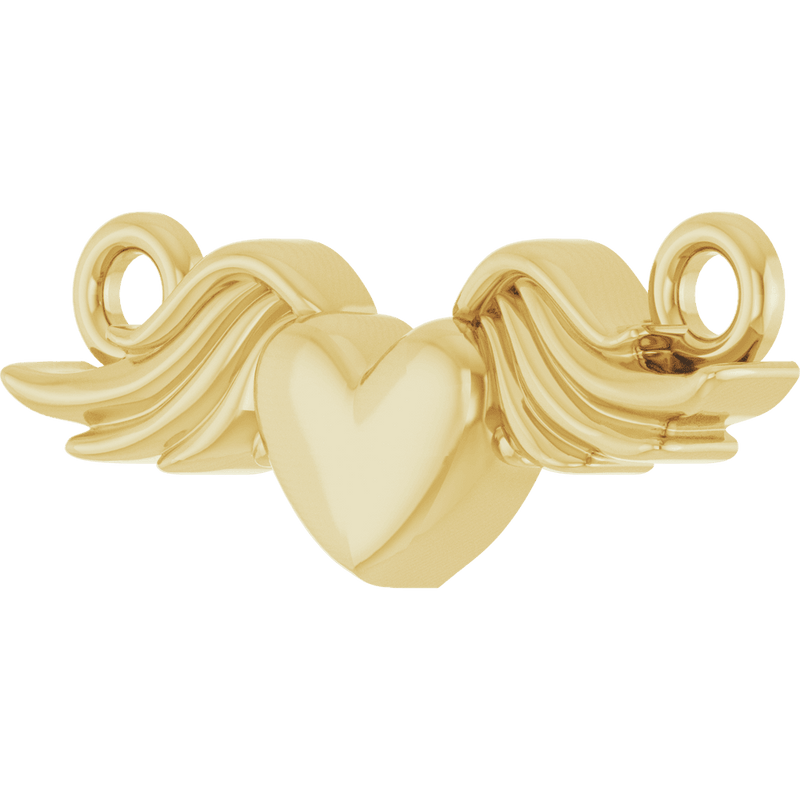 Cupid's Kiss Heart Charm Pendant