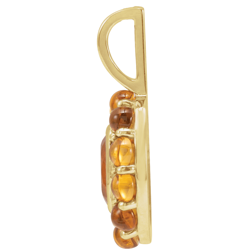 Sonora Mexican Fire Opal & Citrine Necklace