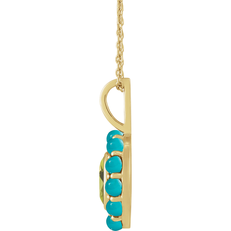 Sonora Peridot & Turquoise Necklace