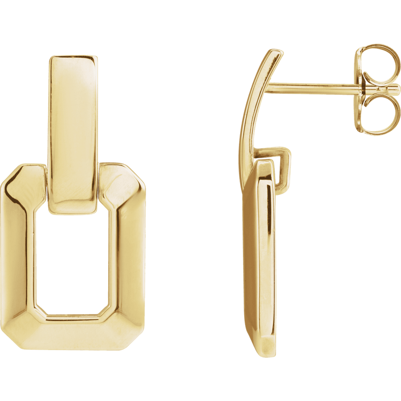 Clara Geometric Drop Earrings