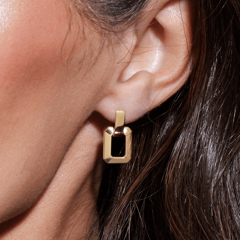Clara Geometric Drop Earrings