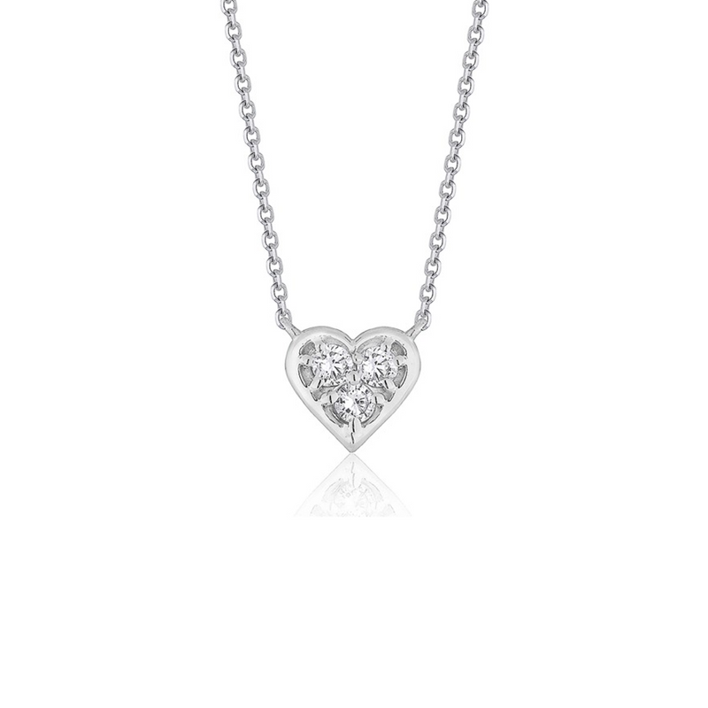 Amara Diamond Heart Necklace