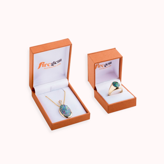 Nebula Opal & Diamond Pendant