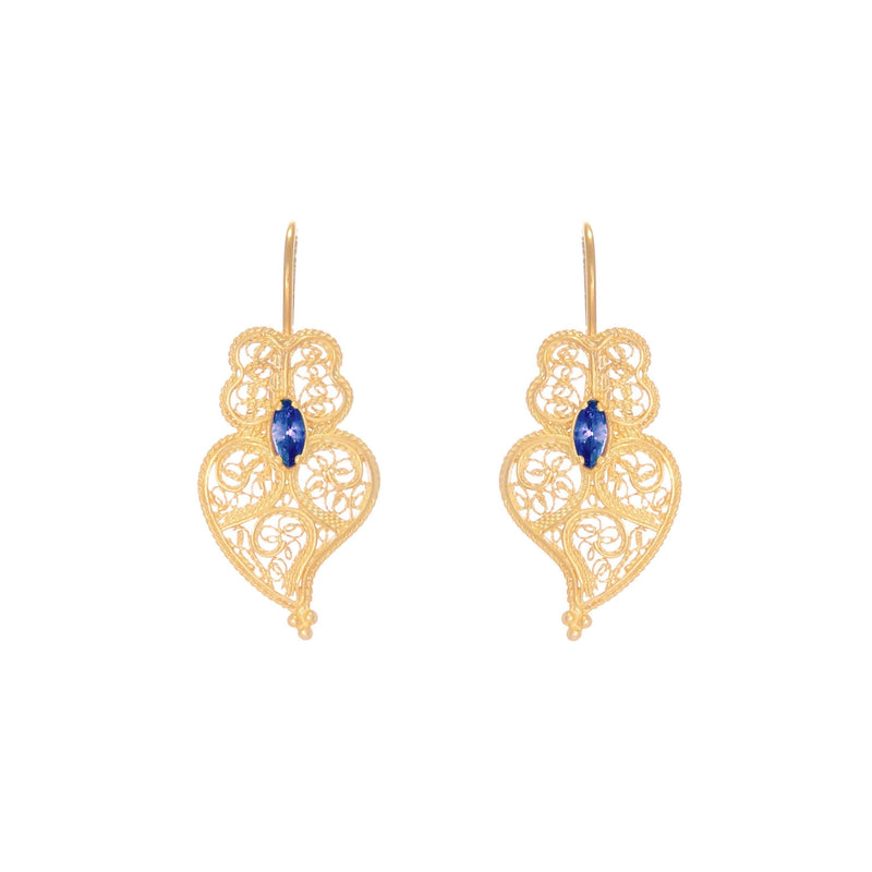Heart of Viana Earrings Gold Plated Silver