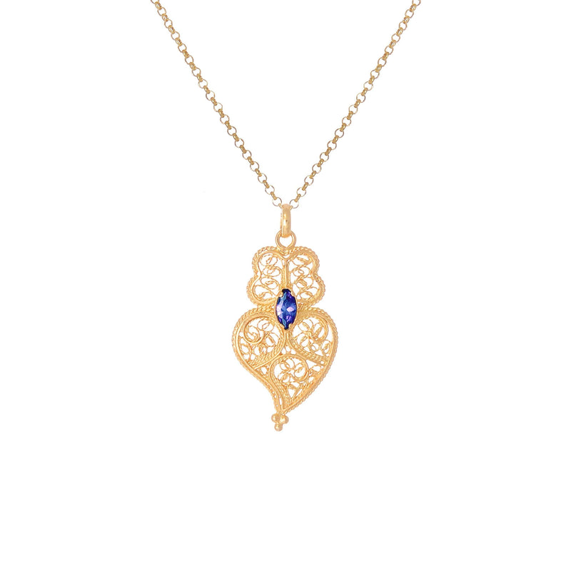 Heart of Viana Necklace Gold Plated Silver