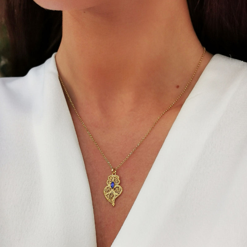 Heart of Viana Necklace Gold Plated Silver