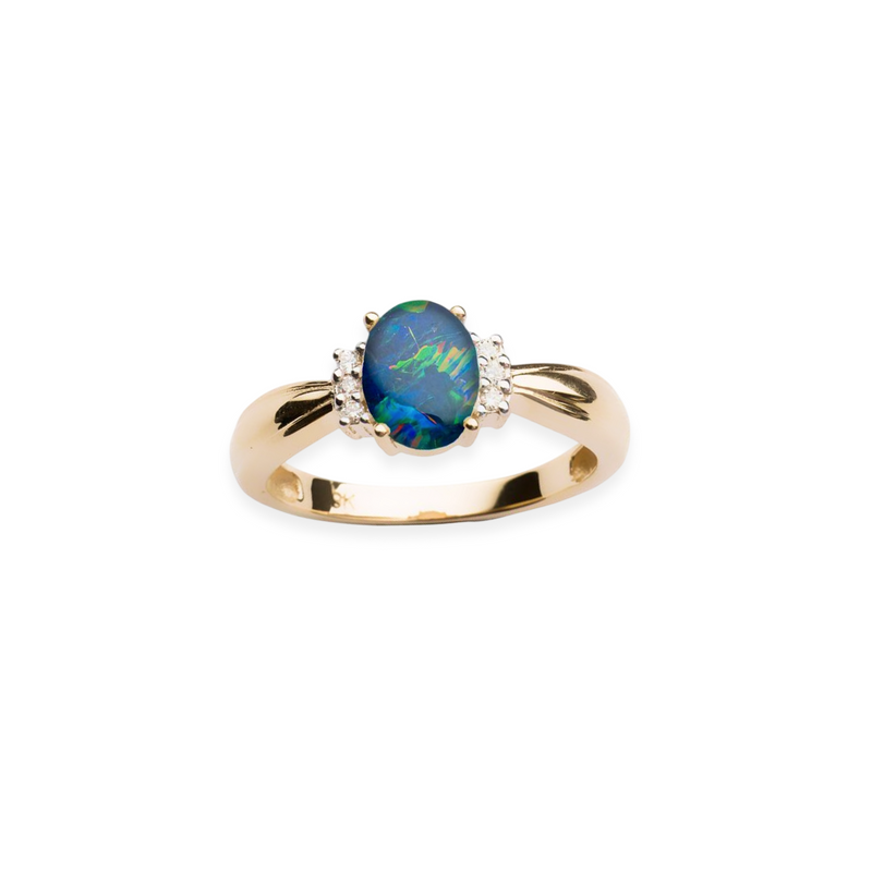 Isara Opal & Diamond Ring