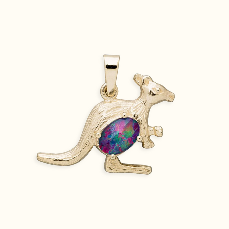Kangaroo Royale Opal Pendant