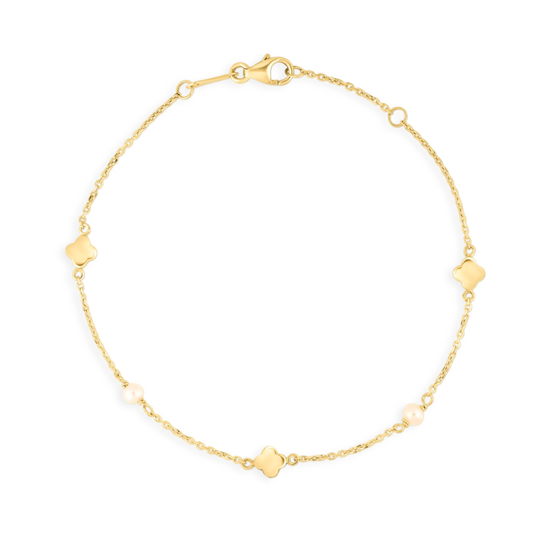Kleos Clover & Pearl Bracelet
