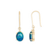 Velora Opal & Diamond Drop Earrings