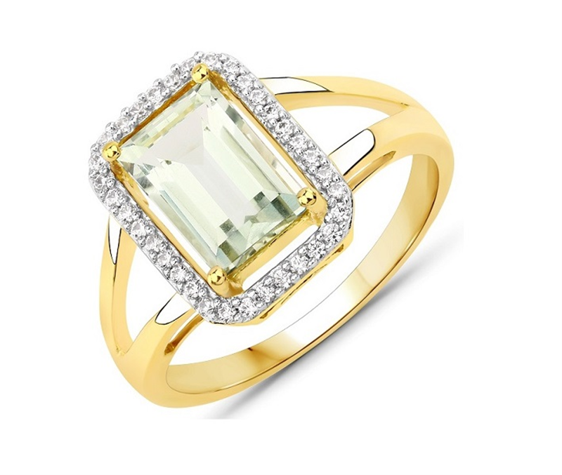 Celine Minted Amethyst Ring